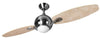 Fantasia Propeller 54inch. Ceiling Fan with Remote Control/Blades Maple - Brushed Nickel - 114567