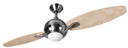 Fantasia Propeller 54inch. Ceiling Fan with Remote Control/Blades Maple - Brushed Nickel - 114567