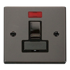Click Scolmore Deco Ingot 13A Neon Switched Fused Spur Unitr - VPBN752BK