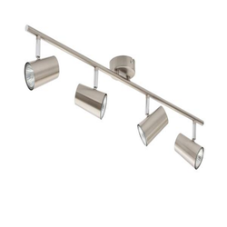 Forum Harvey 4 Light Bar GU10 Spotlight - Satin Nickel - INL-31723-SNIC