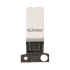 Click Scolmore MiniGrid 13A Double-Pole Ingot Microwave Switch Polar White - MD018PW-MW