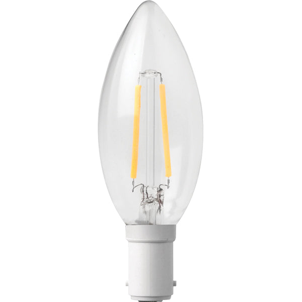 3.2W LED B15 SBC Filament Candle Warm