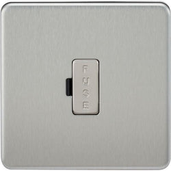 MLA Knightsbridge 13A Fused Spur Unit Brushed Chrome - SF6000BC