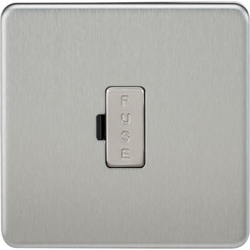 MLA Knightsbridge 13A Fused Spur Unit Brushed Chrome - SF6000BC
