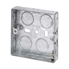 Click Scolmore Essentials 1 Gang 16MM K/O Galvanised Metal Back Box - WA092