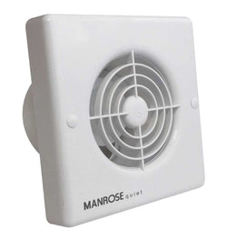 Manrose Zone 1 Quiet Extractor Fans 100mm 4" w/ Humidistat - QF100HX5