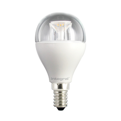 Integral 5.6W LED SES/E14 Golf Ball Warm White 240° Dimmable Clear - ILGOLFE14DC023