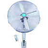 Prem-I-Air 16 Chrome Wall Fan with Remote Control And Timer - EH1574