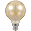 Crompton LED G80 BC B22 Spiral Filament Antique 6W Dimmable - Extra Warm White
