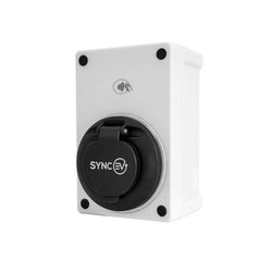 SyncEV Domestic Tethered Compact Car Charger 7.4kw with Wi-Fi White - EVCP-7KW-T2-1PH32A-WHITE