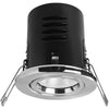 Megaman 8W Integrated Fire Rated Downlight VERSOFIT Fixed - Warm White Satin Chrome Finish - 519160