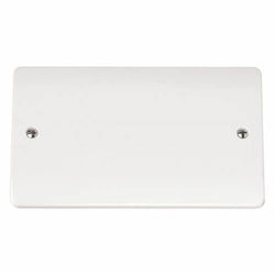Click Scolmore Mode 2 Gang Blanking Plate Polar White - CMA061
