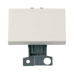 Click Scolmore MiniGrid 10A 2 Way Large Button Switch Module White - MD009PW