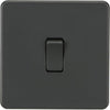 Knightsbridge Screwless 10AX 1G 2-Way Switch - Anthracite - SF2000AT