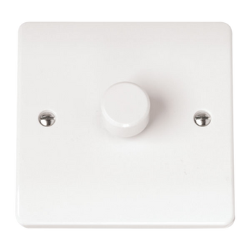 Click Scolmore Mode 1 Gang 2 Way Dimmer Switches Polar White - CMA145