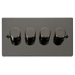 Click Scolmore Deco 4 Gang 2 Way Dimmer Swtiches - VPBN154