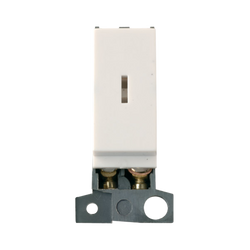 Click Scolmore MiniGrid 10A 2 Way Key Switch Module White - MD003PW