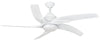 Fantasia Viper 54inch. Ceiling Fan with Gloss White Blade & Light - White - 110927-54
