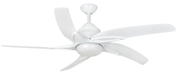 Fantasia Viper 54inch. Ceiling Fan with Gloss White Blade & Light - White - 110927-54