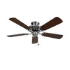 Fantasia Sigma 42inch. Ceiling Fan with Dark Oak/ Maple Blade & Light - Stainless Steel - 114307
