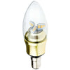 Kosnic 5.5W KTC LED B15/SBC Candle Brass Warm White - KDIM5.5CND/B15-BAS-N27