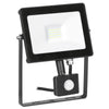 Aurora Quazar20W Adjustable IP65 Driverless LED Floodlight with Pir Sensor 4000K Black - EN-FLH20PBLK/40