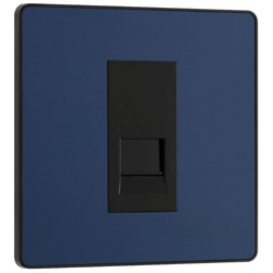 BG Evolve Matt Blue Single Master Telephone Socket - PCDDBBTM1B