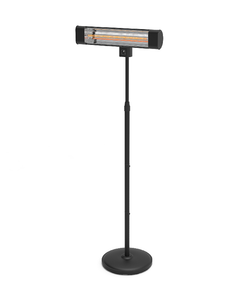 Devola Platinum 1.8kW Stand Mounted Patio Heater with Remote Control IP65 - Black - DVPH18PSMB