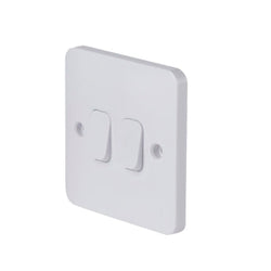 Schneider LWM 10AX 2G 2W Switch White - GGBL1022