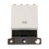 Click Scolmore MiniGrid 20A Double-Pole Ingot Hob Switch White - MD022PW-HB