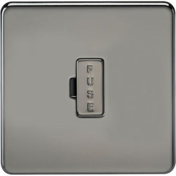 MLA Knightsbridge 13A Fused Spur Unit Black Nickel - SF6000BN