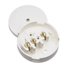 Click Scolmore Essentials 30A Junction Box S-Entry 3 Terminal White - WA072