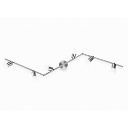 Philips Decagon 4.1W LED 6x Ceiling Spotlight Bar Nickel - Warm White - 915005220701