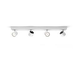 Philips Star Quad 18W LED Spotlights IP44 2000Lm Dimmable 2700K White - 915005307401