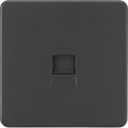 Knightsbridge Screwless Telephone Extension Socket - Anthracite - SF7400AT