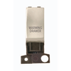 Click Scolmore MiniGrid 13A Double-Pole Ingot Warming Drawer Switch Satin Chrome - MD018SC-WDR