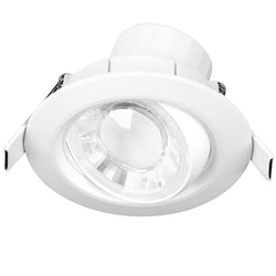 Aurora 6W Adjustable Dimmable Integrated Downlight IP44 Warm White - EN-DDL10260/30