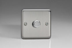 Varilight Classic V-DIM 2-Way Push-on Push-off Standard Dimmer (Single HS3) - Matt Chrome - HS3
