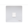 Schneider USFP 1G Telephone Secondary Socket White Insert Polished Chrome - GU7462WPC