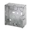 Click Scolmore Essentials 1 Gang 35MM K/O Galvanised Metal Back Box - WA095