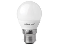 Megaman 3.8W LED BC/B22 Golf Ball Warm White 360 250lm Dimmable - 142588