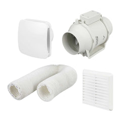 Envirovent Silent MV160 100mm 4" In-Duct Standard Extractor Fan Kit - SILMV160/100SKIT