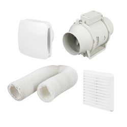 Envirovent Silent MV160 100mm 4" In-Duct Standard Extractor Fan Kit - SILMV160/100SKIT