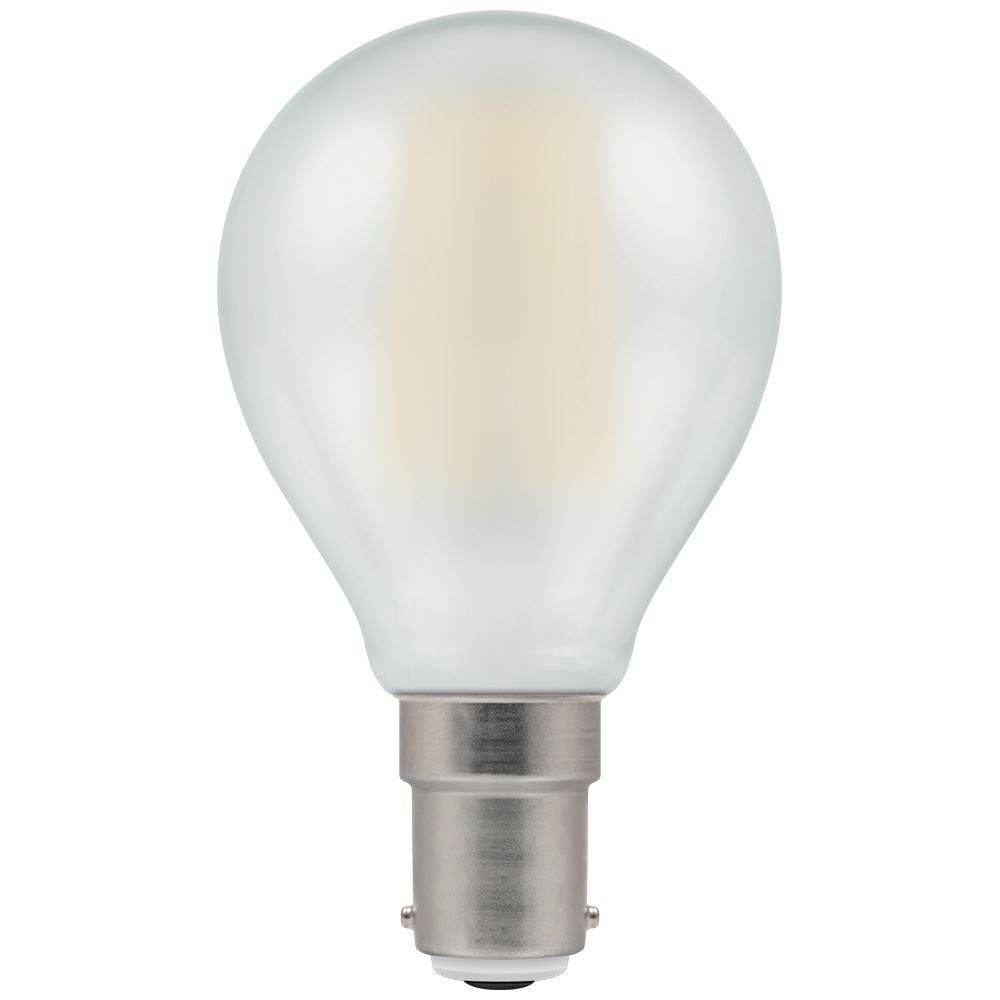 LED Round Filament Dimmable Pearl 5W 2700K SBC B15d CROM7260