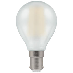 Crompton LED Round Filament Dimmable Pearl 5W 2700K SBC-B15d - CROM7260