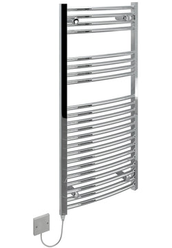 Kudox 250W Standard Electric Curved Towel Rail - Chrome - KTR250STDCHR
