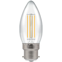 Crompton LED Candle Filament Dimmable Clear 5W 2700K BC-B22d - CROM7130