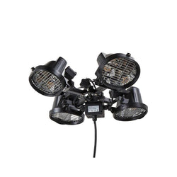 Forum Blaze 4x450W Ruby Parasol Heater IPX3 Black - ZR-37445