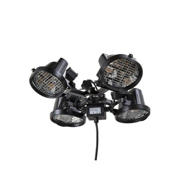 Forum Blaze 4x450W Ruby Parasol Heater IPX3 Black - ZR-37445