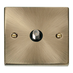 Click Scolmore Deco 1 Gang Non-Isolated Satellite Socket - VPAB156BK